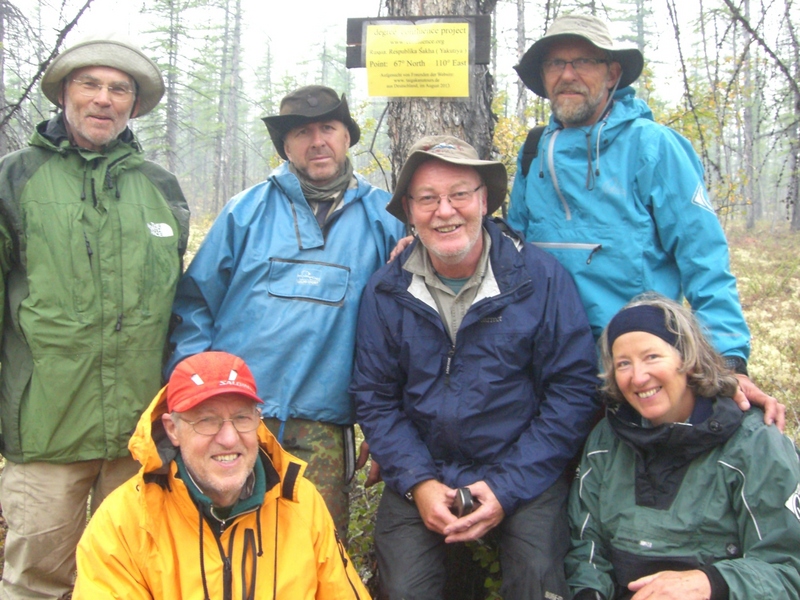 Gruppenbild am Punkt nach West/The photo of the group towards West