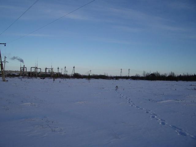 Looking east