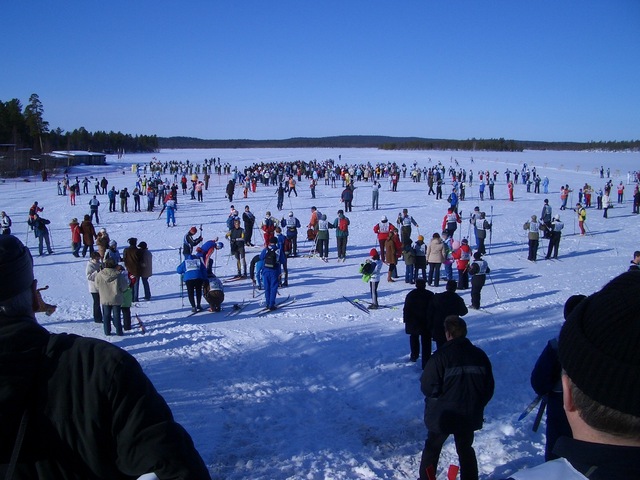 Getting ready for the race.