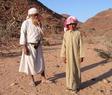 #5: The Saudis that were sent to observe our movements. The old man supported his dagger, kanjar, and an AK rifle, while the young lad was the driver!