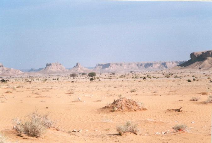 The majestic escarpments in the valley