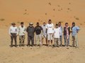 #7: View of participants (Steve, Greg, Marek, Mushtaq, Tubby, Bert, Reef, Tom L., Tom O., and Mo), with 6 GPS's on the ground, all reading exact confluence location.  Elevation at the confluence is 238 ft above sea level.