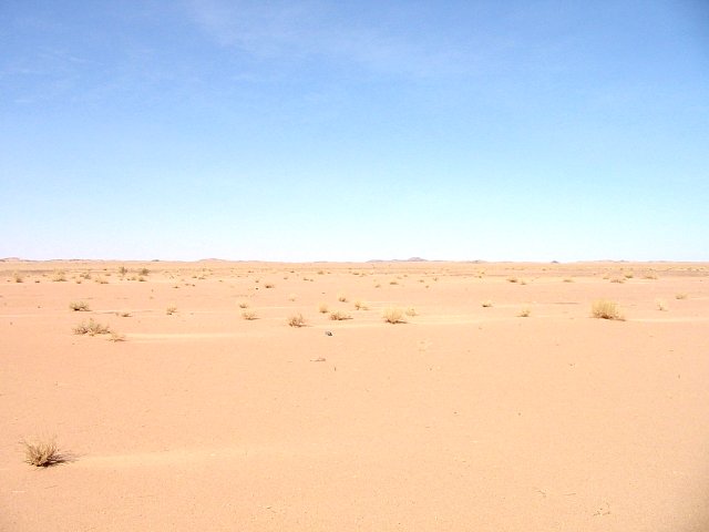 Looking east.