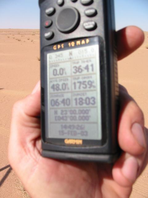The GPS record.