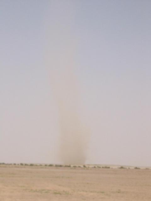 "Genie Stick" (Bedouin name for dustdevil)