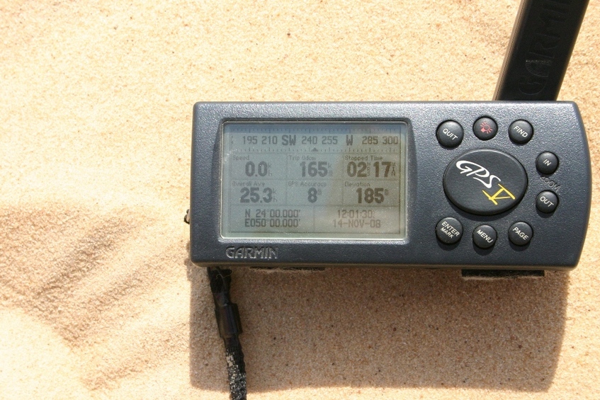 The GPS reading