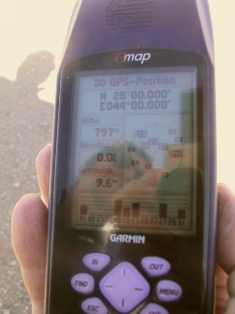 GPS reading