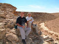#2: Bob and I at the confluence point, south behind us, east and west views are just canyon walls.