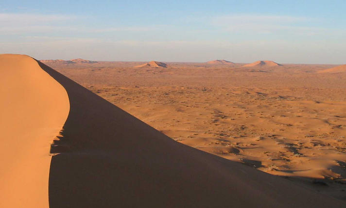 A whole herd of star dunes.