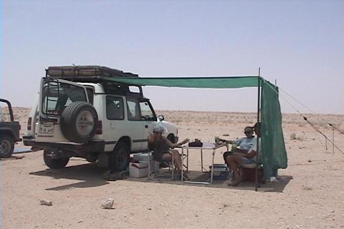 Nice lunch under the shade.