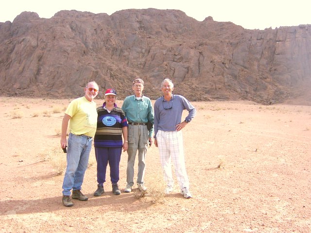 The group, looking south to the near jabals
