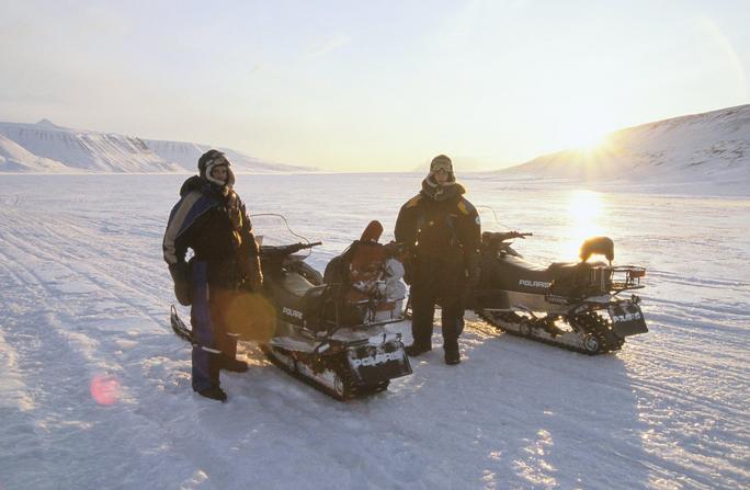 Harald and Hugo in Colesdalen on the way towards the confluence