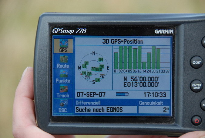 The GPS receiver / Der GPS Empfänger