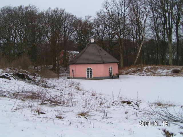 Confluence from a distance, to the left behind the knoll