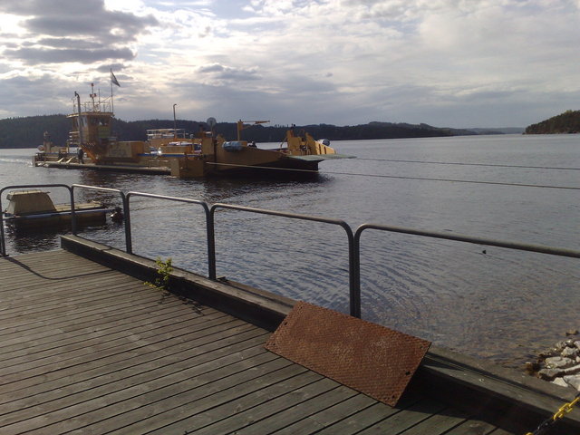 The ferry crossing Stora Le