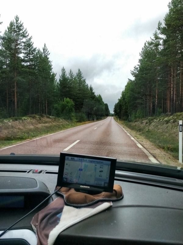 No turns, no junctions... for 68 km. I love driving in Sweden