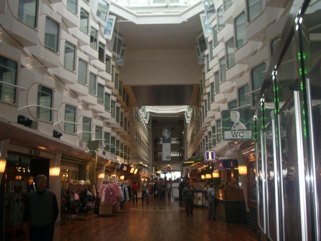 Inside the Silja Symphony  (14 storeys tall, 58,000 tons)