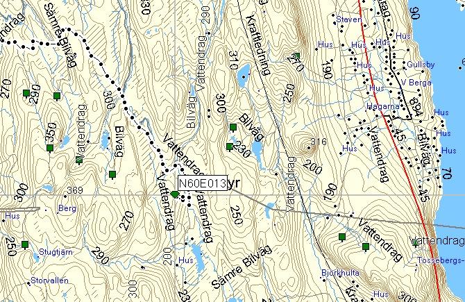 Track log showing dirt road shortcut from the west.