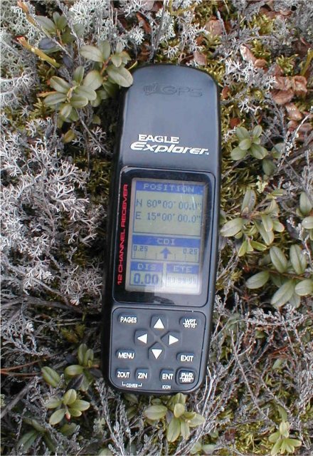 The GPS receiver at the confluence