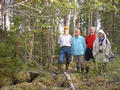 #3: Looking south. Nils, Agneta, Gunnar, Eva