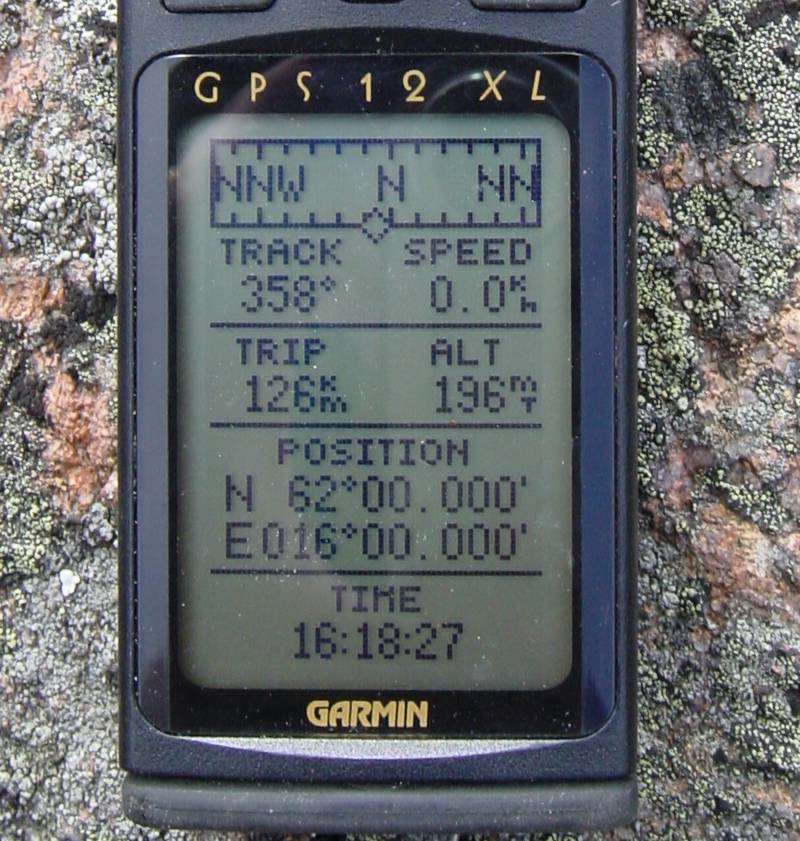 The GPS display