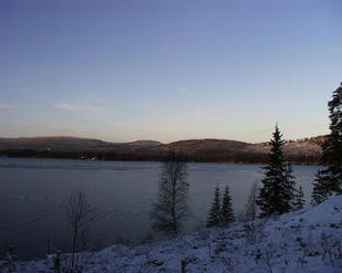 #1: Lake Saltsjön, 40 meters west of the confluence