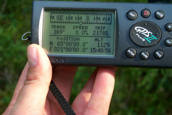 View of the GPS / Ansicht des GPS-Empängers