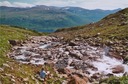 #9: Just crossed the brook at 900m, view SE