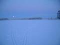 #7: Moonrise over Kakel, confluence point is beyond right track