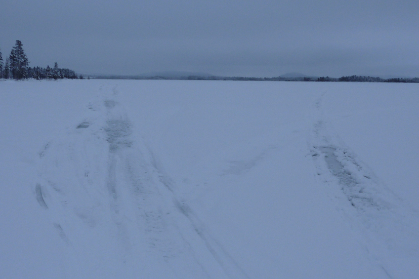 The slushy lake Javenaure