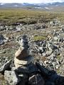 #7: First visitor's cairn, looking approximately NW
