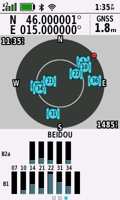 As close to all zeros as I could get (GPS+Galileo+BeiDou)