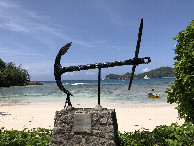 #4: Nearby Monument "Anchor" Remembering 1742 when Lazare Picault set foot on the island