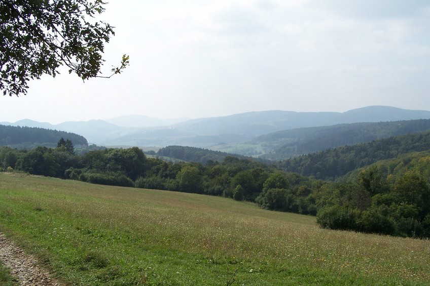 Biele Karpaty mountain range (view towards S)