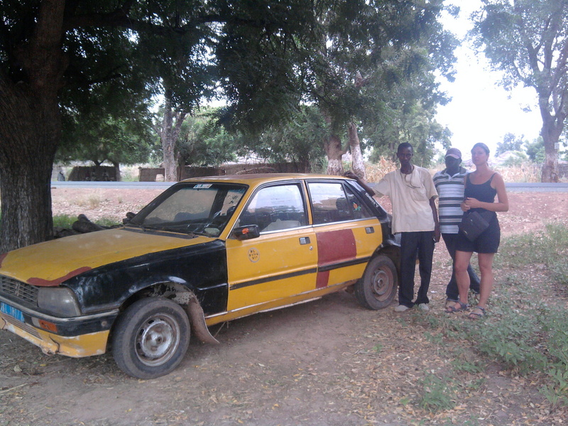 Our taxi from Kaolack