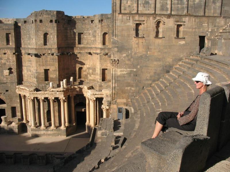 Babs at the amphitheatre