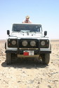 #7: Pol being silly on the Landy, a few meters from the CP