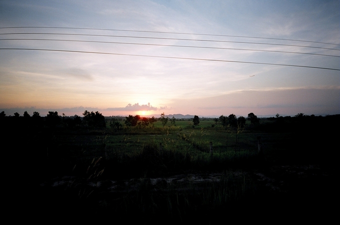 Sunset over Nakhorn Sri Thammarat province