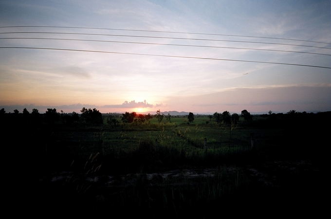 Sunset over Nakhorn Sri Thammarat province