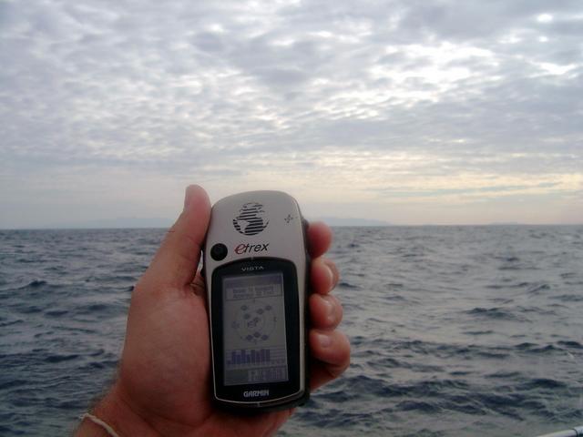 GPS (close to zeroed out) with Koh Chang in the background