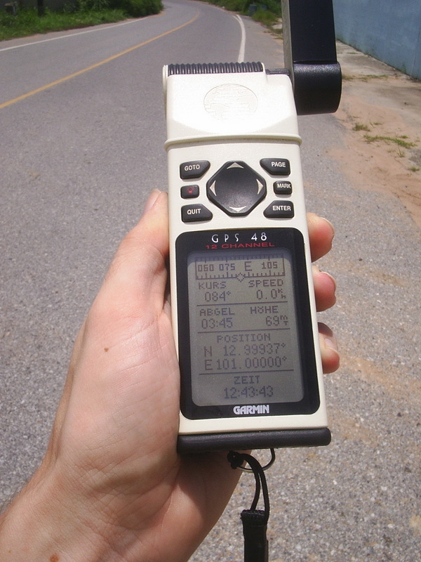 GPS reading at closest distance to CP.