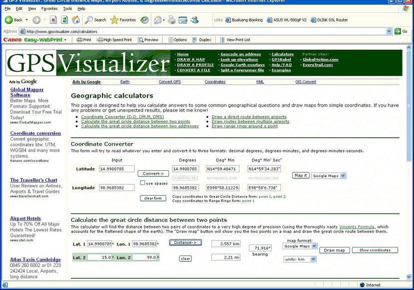 Approach distance calculation