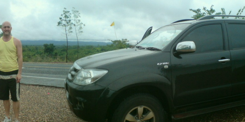 View towards the Mekong on the drive between 15N and 16N