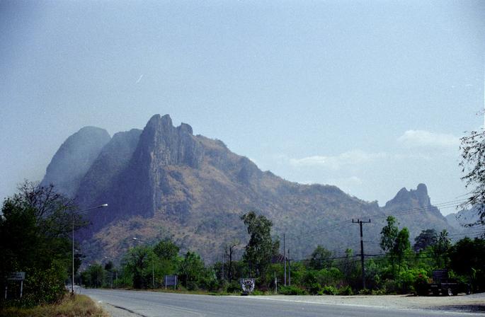Mountains along road 201 about 22km south of confluence