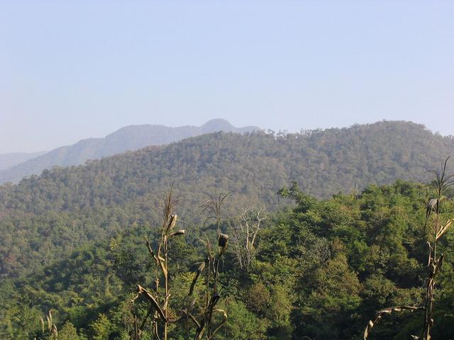 Mountains towards confluence