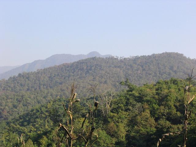 Mountains towards confluence