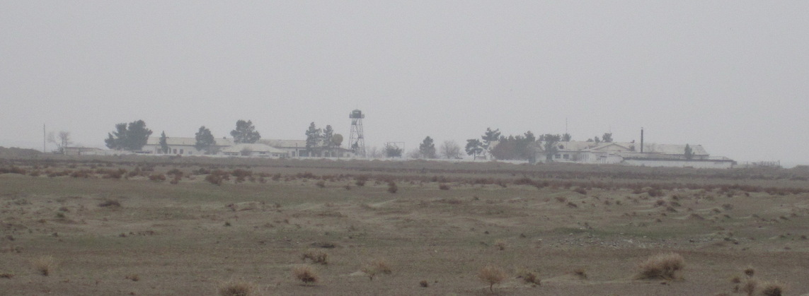 Army post - keeping an eye out for heroin arriving across the river from Afghanistan