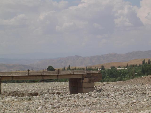 Bridge washed away