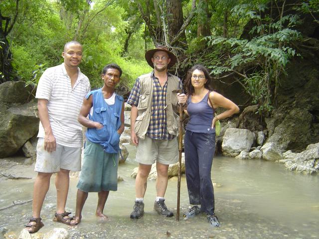 Frank, Rosalino, Sam and Conceição at the Confluence