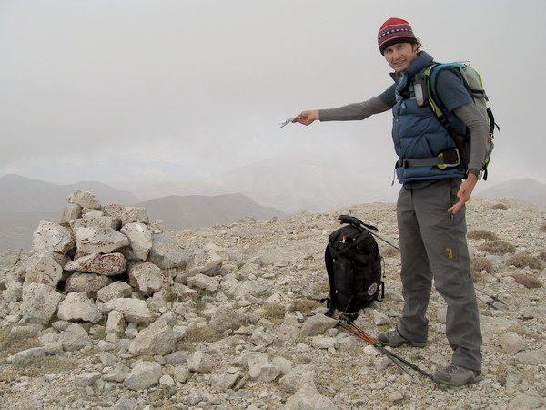 Derya on the "Kesişim Tepe" summit